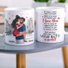 Remind that your Butt Is Perfect, Personalized Coffee Mug, Gift For Valentine's Day, Funny Couple Mug