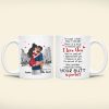 Remind that your Butt Is Perfect, Personalized Coffee Mug, Gift For Valentine's Day, Funny Couple Mug