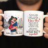 Remind that your Butt Is Perfect, Personalized Coffee Mug, Gift For Valentine's Day, Funny Couple Mug