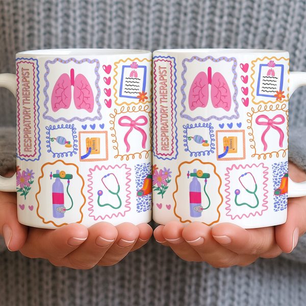 Respiratory Therapist With Lungs And Medical Tools - Personalized Custom Coffee Mug - DOC087_MG Respiratory Therapist With Lungs And Medical Tools - Personalized Custom Coffee Mug - DOC087_MG