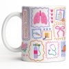 Respiratory Therapist With Lungs And Medical Tools - Personalized Custom Coffee Mug - DOC087_MG Respiratory Therapist With Lungs And Medical Tools - Personalized Custom Coffee Mug - DOC087_MG