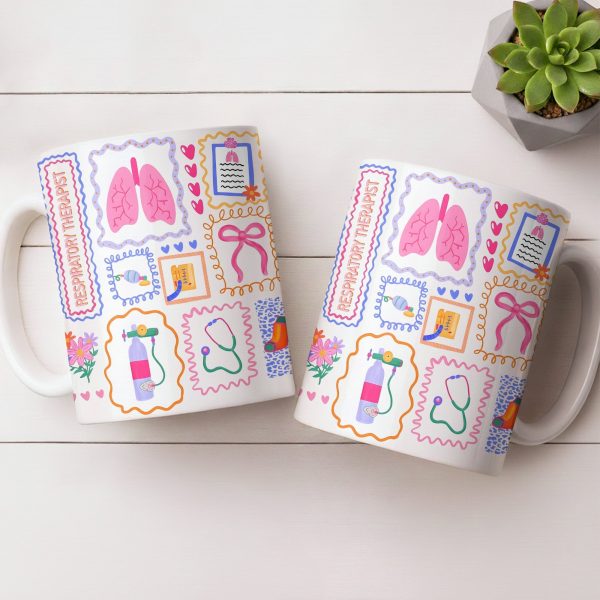 Respiratory Therapist With Lungs And Medical Tools - Personalized Custom Coffee Mug - DOC087_MG Respiratory Therapist With Lungs And Medical Tools - Personalized Custom Coffee Mug - DOC087_MG