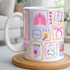 Respiratory Therapist With Lungs And Medical Tools - Personalized Custom Coffee Mug - DOC087_MG Respiratory Therapist With Lungs And Medical Tools - Personalized Custom Coffee Mug - DOC087_MG