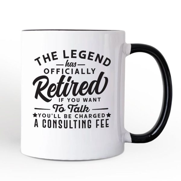 Retirement Consulting Fee Personalized Mug, Funny Officially Retired Gift with Custom Name Retirement Consulting Fee Personalized Mug, Funny Officially Retired Gift with Custom Name