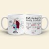 Retirement Weekly Schedule, Personalized Retirement Mug