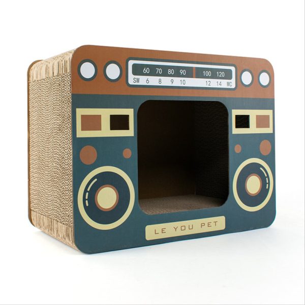 Retro Cat House And Scratcher