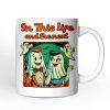 Retro Ghost Lovers Through Next Lives, Personalized Mug, Vintage Halloween Custom Gift for Couples Retro Ghost Lovers Through Next Lives, Personalized Mug, Vintage Halloween Custom Gift for Couples