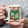 Retro Ghost Lovers Through Next Lives, Personalized Mug, Vintage Halloween Custom Gift for Couples Retro Ghost Lovers Through Next Lives, Personalized Mug, Vintage Halloween Custom Gift for Couples