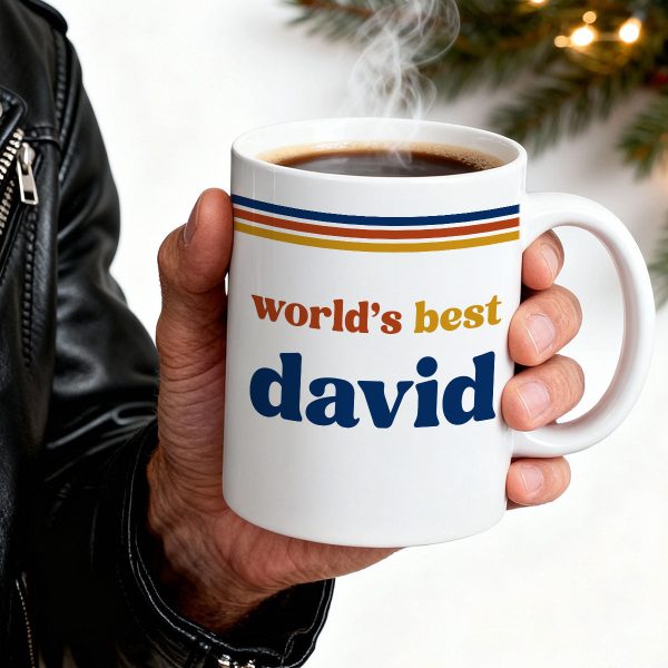 Retro Vintage 70s Custom Name - Personalized Mug - Gift For Him, Gift For Men, Dad Gift, Colleague Gift