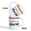 Retro Vintage 70s Custom Name - Personalized Mug - Gift For Him, Gift For Men, Dad Gift, Colleague Gift