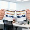 Retro Vintage 70s Custom Name - Personalized Mug - Gift For Him, Gift For Men, Dad Gift, Colleague Gift