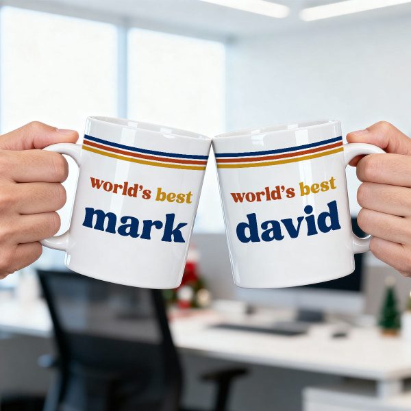 Retro Vintage 70s Custom Name - Personalized Mug - Gift For Him, Gift For Men, Dad Gift, Colleague Gift