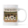Retro Vintage Baseball Daddy's Dream Team Mug, Gift For Dad