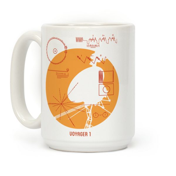 Retro Voyager 1 Golden Record Coffee Mug