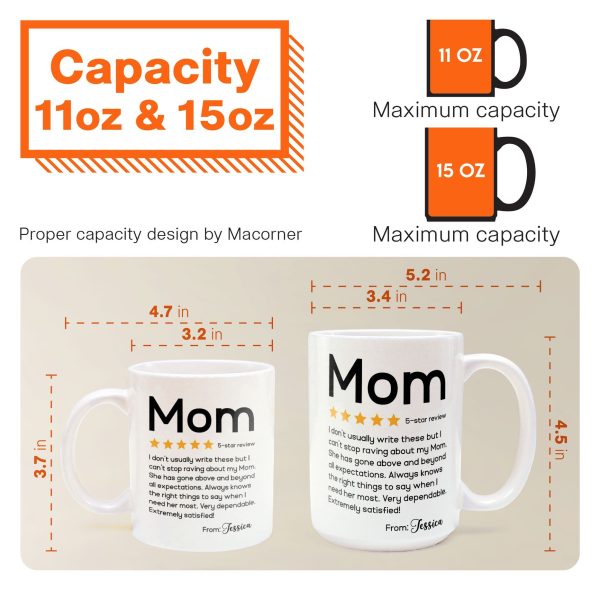 Review About Mom Very Dependable Extremely Satisfied - Personalized Mug Review About Mom Very Dependable Extremely Satisfied - Personalized Mug