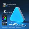 RGB Triangular Quantum Wall Lamp with Music Sync