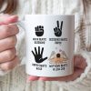 Rock Beats Scissors Personalized Mug, Funny Gift For Couple