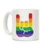 Rock On Gay Pride Coffee Mug Rock On Gay Pride Coffee Mug