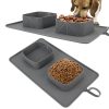 Roll-Up Food & Water Bowl With Carrying Case