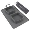 Roll-Up Food & Water Bowl With Carrying Case