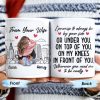 Romantic Commitment Message With Couple And Cityscape - Personalized Custom Coffee Mug - CPL293_MG Romantic Commitment Message With Couple And Cityscape - Personalized Custom Coffee Mug - CPL293_MG