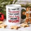 Romantic Couple, All I Want For Christmas Is Sexy Kisses, Personalized Coffee Mug, Couple Gifts, Gifts For Him/Her, Unique Christmas Gifts Romantic Couple, All I Want For Christmas Is Sexy Kisses, Personalized Coffee Mug, Couple Gifts, Gifts For Him/Her, Unique Christmas Gifts