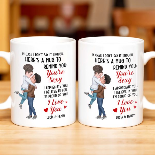 Romantic Couple Hugging Reminder I Love You Mug - Personalized Custom Coffee Mug - CPL312_MG Romantic Couple Hugging Reminder I Love You Mug - Personalized Custom Coffee Mug - CPL312_MG