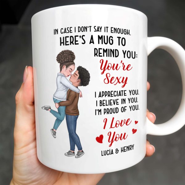 Romantic Couple Hugging Reminder I Love You Mug - Personalized Custom Coffee Mug - CPL312_MG Romantic Couple Hugging Reminder I Love You Mug - Personalized Custom Coffee Mug - CPL312_MG