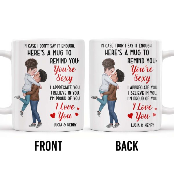 Romantic Couple Hugging Reminder I Love You Mug - Personalized Custom Coffee Mug - CPL312_MG Romantic Couple Hugging Reminder I Love You Mug - Personalized Custom Coffee Mug - CPL312_MG