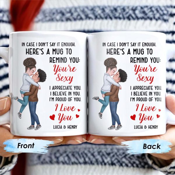 Romantic Couple Hugging Reminder I Love You Mug - Personalized Custom Coffee Mug - CPL312_MG Romantic Couple Hugging Reminder I Love You Mug - Personalized Custom Coffee Mug - CPL312_MG