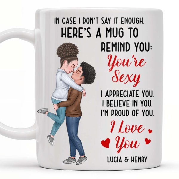 Romantic Couple Hugging Reminder I Love You Mug - Personalized Custom Coffee Mug - CPL312_MG Romantic Couple Hugging Reminder I Love You Mug - Personalized Custom Coffee Mug - CPL312_MG