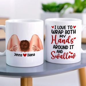 Romantic Couple, I Love To Wrap Both My Hands, Personalized Coffee Mug, Couple Gift, Gifts For Her, Gifts For Him