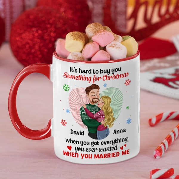 Romantic Couple, It's Hard To Buy You Something For Christmas, Personalized Mug, Couple Gifts, Gifts For Him, Gifts For Her, Unique Christmas Gifts, Christmas Home Decor Romantic Couple, It's Hard To Buy You Something For Christmas, Personalized Mug, Couple Gifts, Gifts For Him, Gifts For Her, Unique Christmas Gifts, Christmas Home Decor