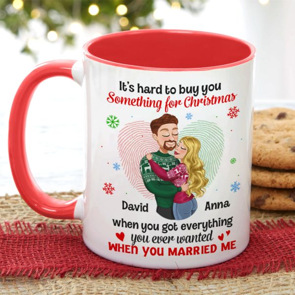 Romantic Couple, It's Hard To Buy You Something For Christmas, Personalized Mug, Couple Gifts, Gifts For Him, Gifts For Her, Unique Christmas Gifts, Christmas Home Decor Romantic Couple, It's Hard To Buy You Something For Christmas, Personalized Mug, Couple Gifts, Gifts For Him, Gifts For Her, Unique Christmas Gifts, Christmas Home Decor