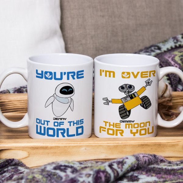 Romantic Couple, Love You Forever, Personalized Couple White Mug Set, Gifts For Couple, 02htpo120723 Romantic Couple, Love You Forever, Personalized Couple White Mug Set, Gifts For Couple, 02htpo120723