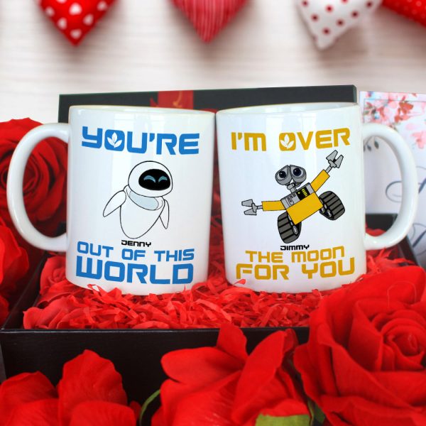 Romantic Couple, Love You Forever, Personalized Couple White Mug Set, Gifts For Couple, 02htpo120723 Romantic Couple, Love You Forever, Personalized Couple White Mug Set, Gifts For Couple, 02htpo120723