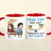 Romantic Couple, Love You More Day, Personalized Coffee Mug, Gifts For Couple Romantic Couple, Love You More Day, Personalized Coffee Mug, Gifts For Couple