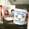 Romantic Couple, Love You More Day, Personalized Coffee Mug, Gifts For Couple Romantic Couple, Love You More Day, Personalized Coffee Mug, Gifts For Couple