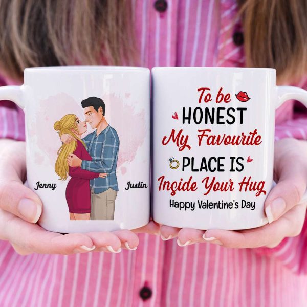 Romantic Couple, My Favourite Place Is Inside Your Hug, Personalized Mug, Couple Gifts, Gifts For Him, Gifts For Her, Valentine's Day Gifts Romantic Couple, My Favourite Place Is Inside Your Hug, Personalized Mug, Couple Gifts, Gifts For Him, Gifts For Her, Valentine's Day Gifts