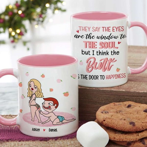 Romantic Couple, The Door To Happiness, Personalized Mug, Couple Gifts, Gifts For Him, Gifts For Her, Valentine's Day Gifts Romantic Couple, The Door To Happiness, Personalized Mug, Couple Gifts, Gifts For Him, Gifts For Her, Valentine's Day Gifts