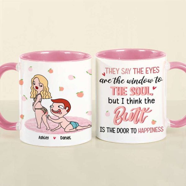 Romantic Couple, The Door To Happiness, Personalized Mug, Couple Gifts, Gifts For Him, Gifts For Her, Valentine's Day Gifts Romantic Couple, The Door To Happiness, Personalized Mug, Couple Gifts, Gifts For Him, Gifts For Her, Valentine's Day Gifts