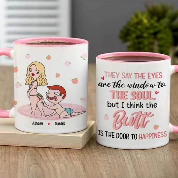 Romantic Couple, The Door To Happiness, Personalized Mug, Couple Gifts, Gifts For Him, Gifts For Her, Valentine's Day Gifts Romantic Couple, The Door To Happiness, Personalized Mug, Couple Gifts, Gifts For Him, Gifts For Her, Valentine's Day Gifts