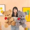 Romantic Teddy Bear with Roses Plush Soft Stuffed Doll Gift Romantic Teddy Bear with Roses Plush Soft Stuffed Doll Gift