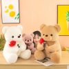 Romantic Teddy Bear with Roses Plush Soft Stuffed Doll Gift Romantic Teddy Bear with Roses Plush Soft Stuffed Doll Gift