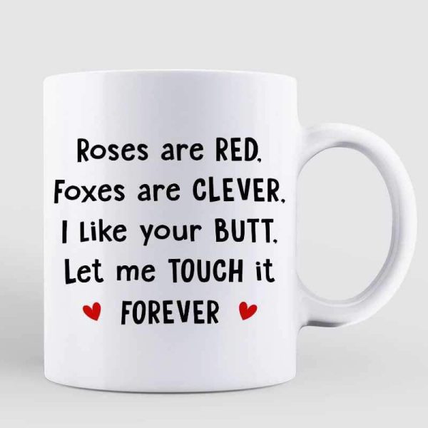 Rose Are Red Stick Couple Personalized Mug Rose Are Red Stick Couple Personalized Mug