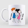 Rose Are Red Stick Couple Personalized Mug Rose Are Red Stick Couple Personalized Mug