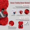 Rose Bear in Clear Box – Handmade Artificial Flower Gift for Valentine’s Day, Birthday, or Special Occasion Rose Bear in Clear Box – Handmade Artificial Flower Gift for Valentine’s Day, Birthday, or Special Occasion