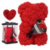 Rose Bear in Clear Box – Handmade Artificial Flower Gift for Valentine’s Day, Birthday, or Special Occasion Rose Bear in Clear Box – Handmade Artificial Flower Gift for Valentine’s Day, Birthday, or Special Occasion
