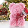 Rose Bear in Clear Box – Handmade Artificial Flower Gift for Valentine’s Day, Birthday, or Special Occasion Rose Bear in Clear Box – Handmade Artificial Flower Gift for Valentine’s Day, Birthday, or Special Occasion