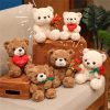 Rose Bear Plush Desk Ornament